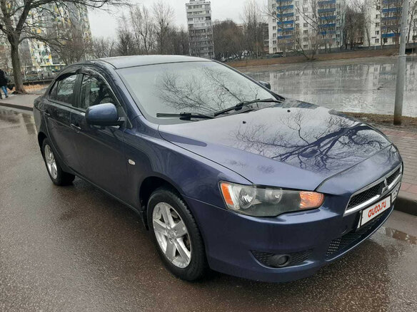 2008 Mitsubishi Lancer X, синий - вид 20