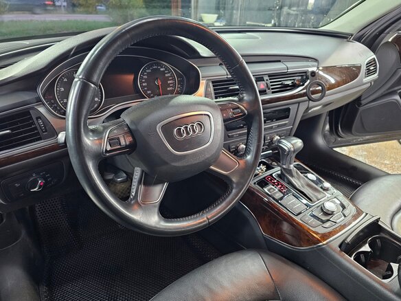 2014 Audi A6 IV (C7), синий, 1620000 рублей - вид 6