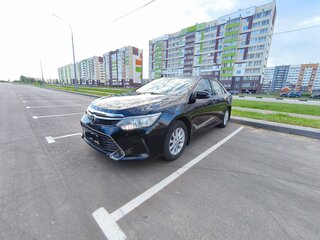 2015 Toyota Camry VII (XV50) Рестайлинг, чёрный, 1230000 рублей, вид 1