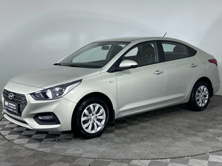 2018 Hyundai Solaris II, бежевый, 1225000 рублей, вид 1