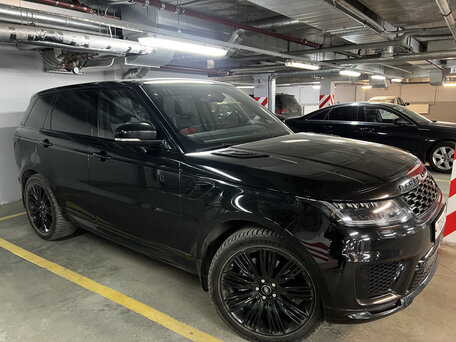 2021 Land Rover Range Rover Sport MHEV II Рестайлинг, чёрный, 7200000 рублей, вид 5