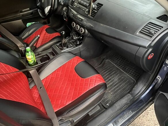 2008 Mitsubishi Lancer X, синий, 750000 рублей - вид 16