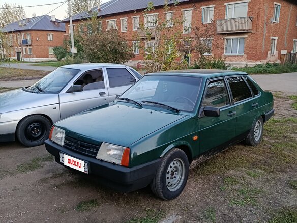 1997 Lada (ВАЗ) 21099, зелёный, 70000 рублей