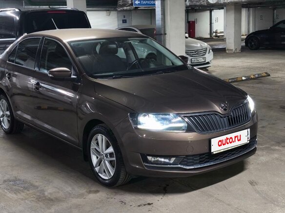 2019 Skoda Rapid I Рестайлинг, коричневый, 1340000 рублей - вид 2