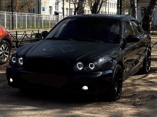 2006 Hyundai Sonata ТагАЗ IV (EF) Рестайлинг, чёрный, 550000 рублей, вид 2
