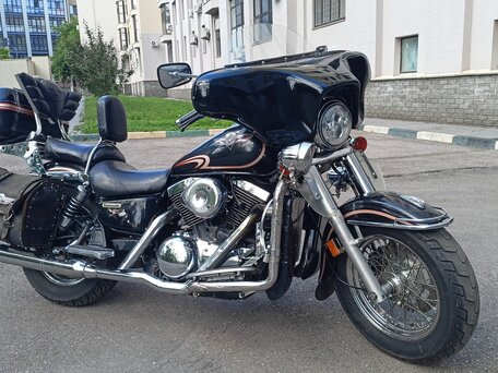 2001 Kawasaki VN1500 Vulcan, чёрный, 415000 рублей, вид 1