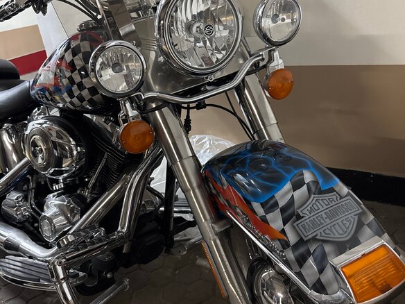 2007 Harley-Davidson Heritage, синий, 950000 рублей