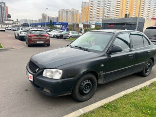 2007 Hyundai Accent ТагАЗ II, чёрный, 400000 рублей, вид 1