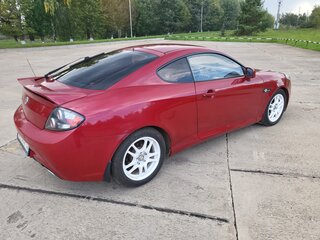 2008 Hyundai Coupe II (GK) Рестайлинг, красный, 600000 рублей, вид 4