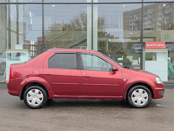 2011 Renault Logan I Рестайлинг, красный, 349000 рублей - вид 3
