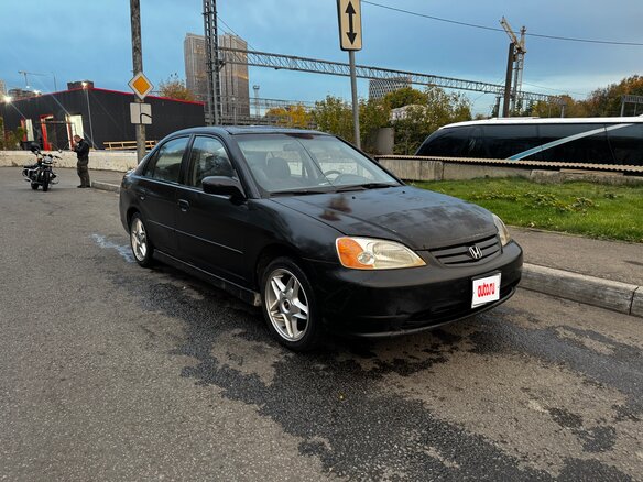 2001 Honda Civic VII, чёрный, 260000 рублей - вид 2