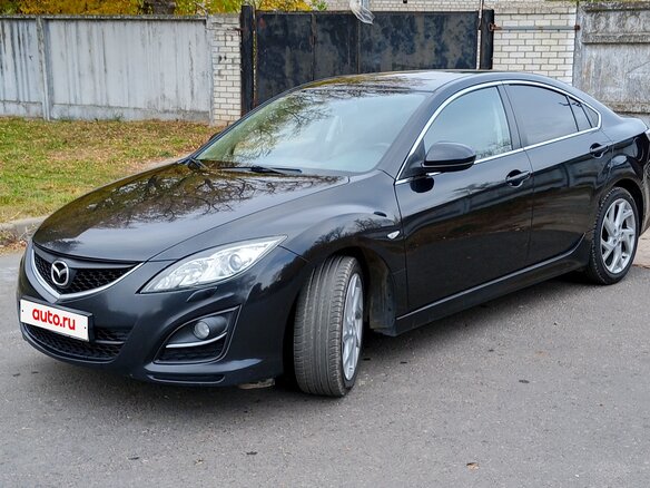 2010 Mazda 6 II (GH) Рестайлинг, чёрный - вид 5