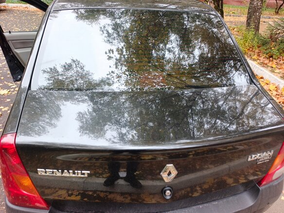 2009 Renault Logan I, чёрный - вид 3