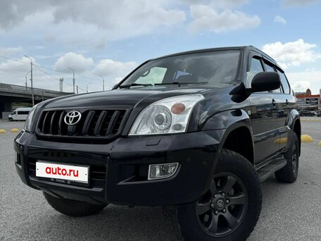 2006 Toyota Land Cruiser Prado 5-speed 120 Series, чёрный, 1999999 рублей, вид 4