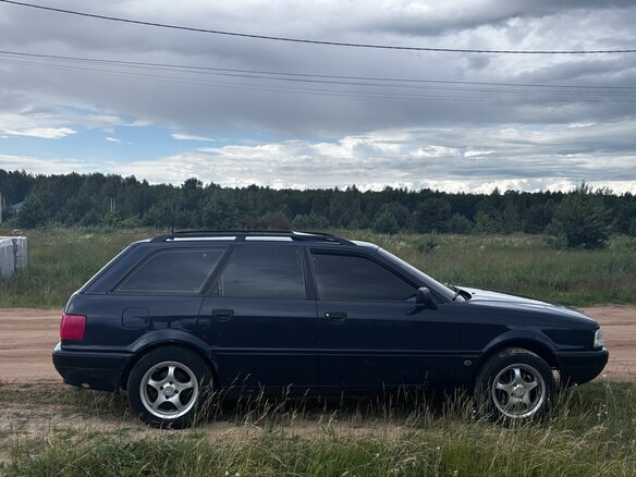 1992 Audi 80 V (B4), синий, 260000 рублей - вид 2