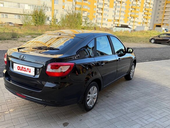 2015 Lada (ВАЗ) Granta I, чёрный - вид 6