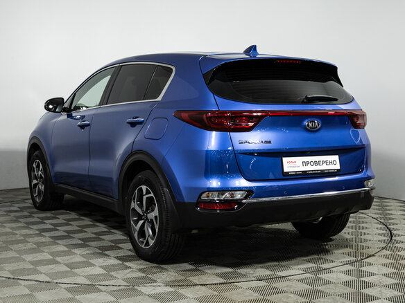 2020 Kia Sportage IV Рестайлинг, синий, 1749700 рублей - вид 6