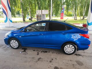 2011 Hyundai Solaris I, синий, 595000 рублей, вид 4