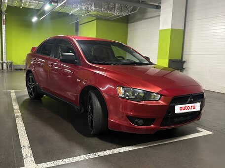 2010 Mitsubishi Lancer X, красный, 450000 рублей, вид 3