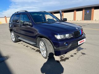 2001 BMW X5 3.0i I (E53), синий, 750000 рублей, вид 2