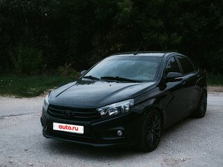 2016 Lada (ВАЗ) Vesta I, чёрный, 650000 рублей, вид 1