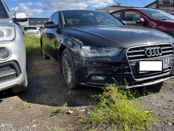2014 Audi A4 IV (B8) Рестайлинг, чёрный - вид 2