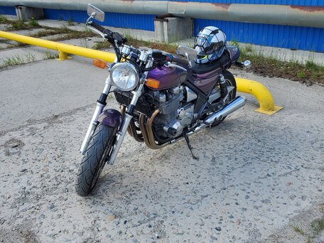 2002 Kawasaki ZR 1100 Zephyr, фиолетовый, 300000 рублей, вид 4