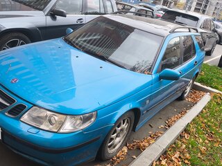 2002 Saab 9-5 I Рестайлинг, голубой, 427000 рублей, вид 2