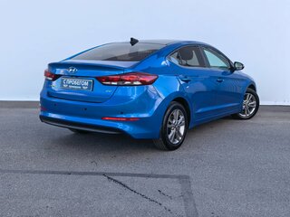 2018 Hyundai Elantra VI (AD), синий, 1480000 рублей, вид 2