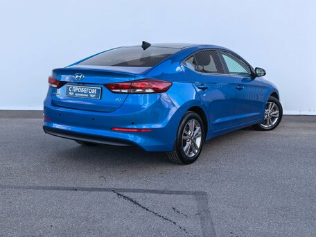 2018 Hyundai Elantra VI (AD), синий, 1450000 рублей, вид 4