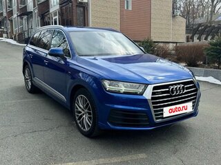2016 Audi Q7 II (4M), синий, 3800000 рублей, вид 1