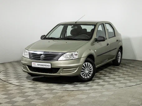 2011 Renault Logan I Рестайлинг, бежевый, 329585 рублей, вид 1