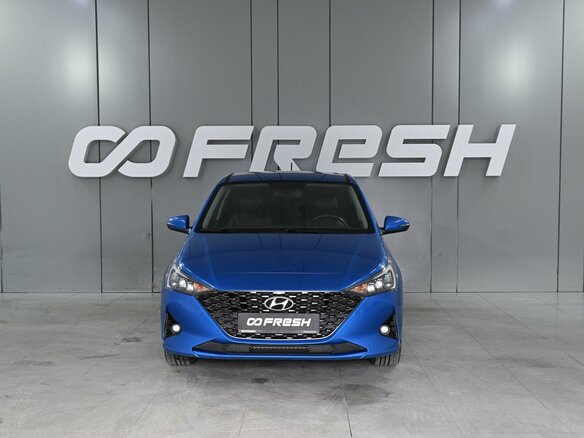 2020 Hyundai Solaris II Рестайлинг, синий, 1659000 рублей - вид 2