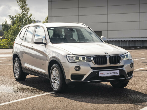 2014 BMW X3 20i xDrive II (F25) Рестайлинг, серый - вид 2