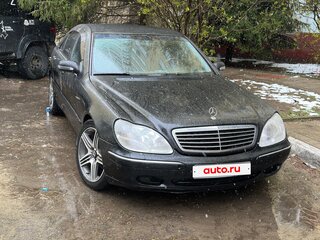 2002 Mercedes-Benz S-Класс 320 IV (W220), чёрный, 650000 рублей, вид 3