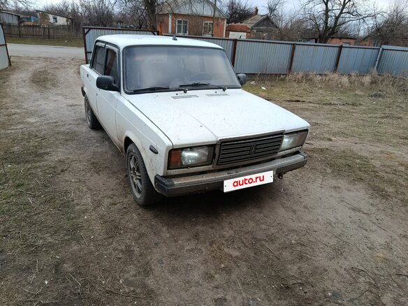 1997 Lada (ВАЗ) 2107, белый, 180000 рублей