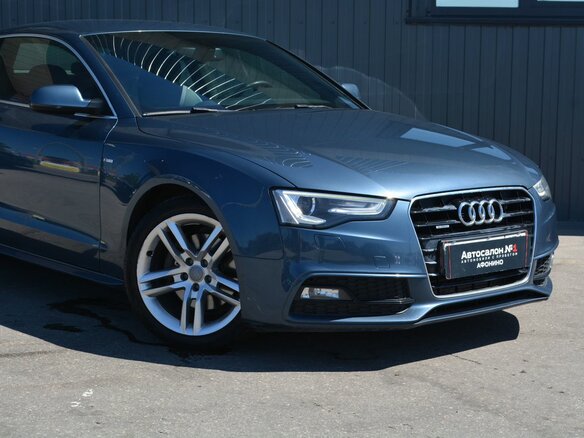 2015 Audi A5 I (8T) Рестайлинг, голубой - вид 4