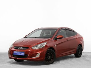 2011 Hyundai Solaris I, красный, 849000 рублей, вид 3