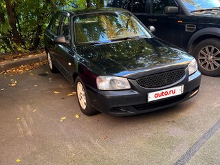 2005 Hyundai Accent ТагАЗ II, чёрный, 199999 рублей, вид 4