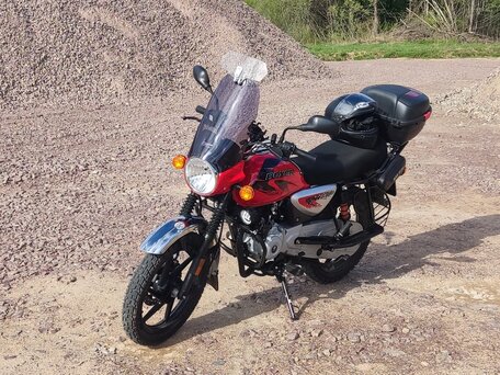 2024 Bajaj Boxer BM 150X, красный, 130000 рублей, вид 4
