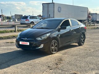 2012 Hyundai Solaris I, чёрный, 650000 рублей, вид 1