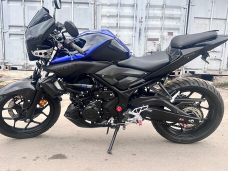 2019 Yamaha MT-03, синий, 399000 рублей, вид 2