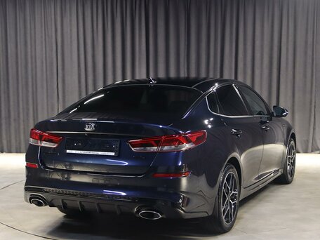 2019 Kia Optima IV Рестайлинг, синий, 1749000 рублей, вид 2