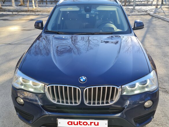2015 BMW X3 28i xDrive II (F25) Рестайлинг, синий, 2250000 рублей - вид 1