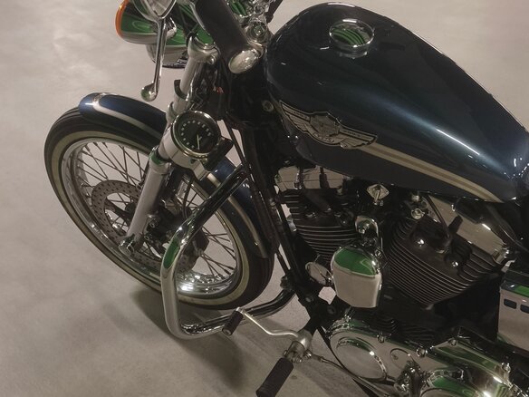 2003 Harley-Davidson XL1200, синий, 850000 рублей - вид 11