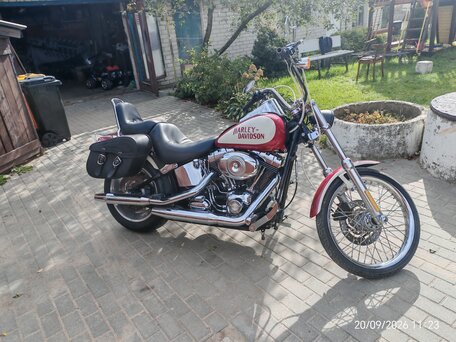 2007 Harley-Davidson Softail Custom, красный, 679239 рублей, вид 1