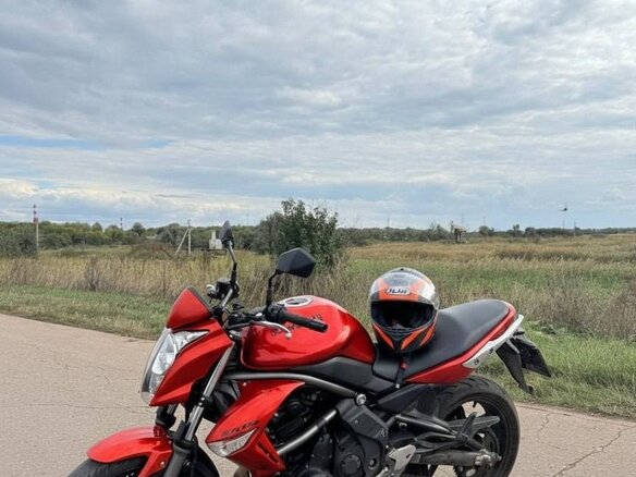 2011 Kawasaki ER-6N, оранжевый, 450000 рублей - вид 1