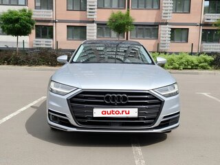 2018 Audi A8 Long 55 TFSI IV (D5), серебристый, 4500000 рублей, вид 3