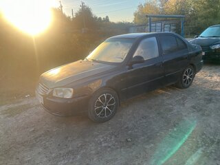 2008 Hyundai Accent ТагАЗ II, чёрный, 295000 рублей, вид 2