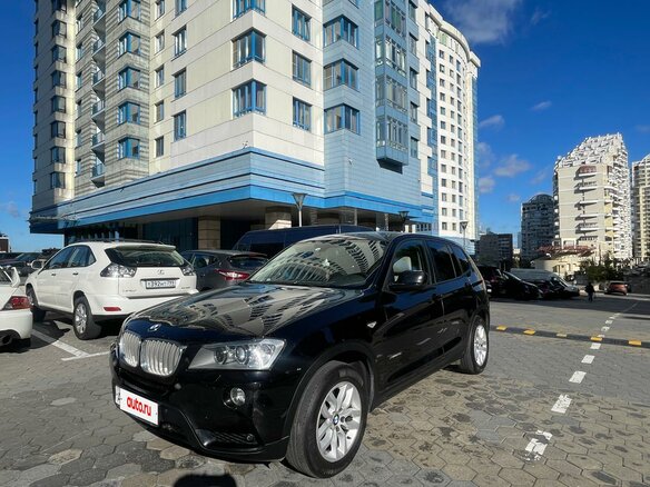 2012 BMW X3 28i xDrive II (F25), чёрный, 1295000 рублей